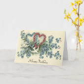 Carte Dove Heart Oublie-Me-Pas Rose (Fleur jaune)