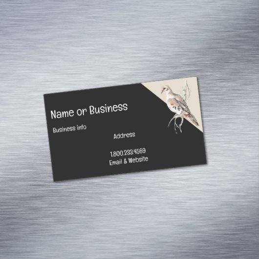 Carte Dove/Turtle Dove en deuil pour Customiser (In Situ)