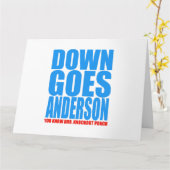 Carte Down Goes Anderson (Fleur jaune)