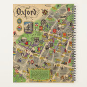 Carte d'Oxford, Angleterre (Chemins de fer britann (Dos)