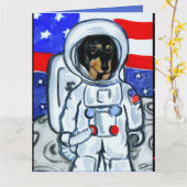 CARTE DOXIE ASTRONAUTE (Fleur jaune)