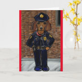 Carte Doxie femelle (Fleur jaune)