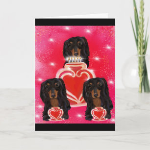 Carte Doxie Saint-Valentin