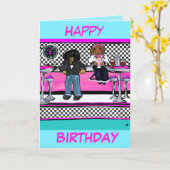 Carte Doxies Rock et Roll (Fleur jaune)