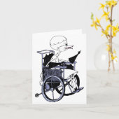 Carte Dr Finkelstein Scientifique Fou Bébé  (Fleur jaune)