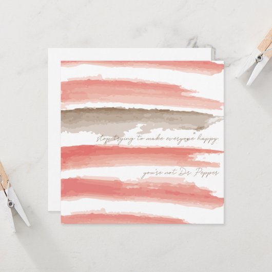 Carte Dr Pepper (Devant/Arrière en situation)