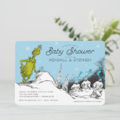 Carte Dr Seuss | Baby shower d'hiver Grinch (Debout devant)