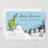 Carte Dr Seuss | Baby shower d'hiver Grinch (Devant)