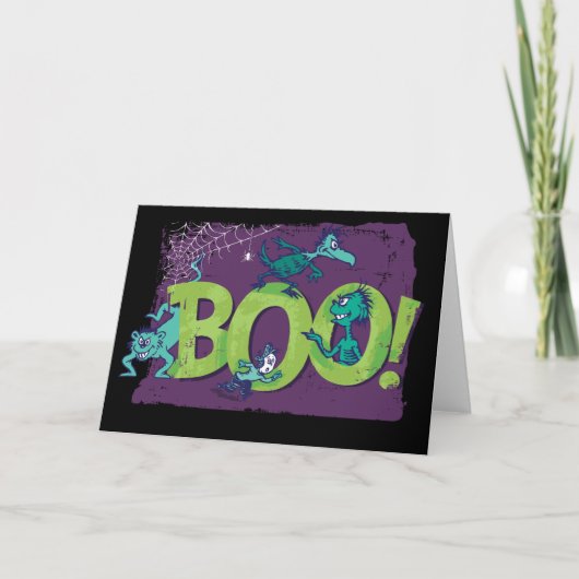 Carte Dr. Seuss | BOU ! Graphisme Halloween (Devant)