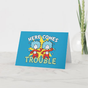 Carte Dr. Seuss Chose Un Chose Deux Les Ennuis Arriven
