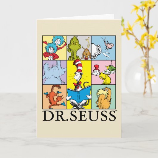 Carte Dr Seuss | Graphique Histoires (Fleur jaune)