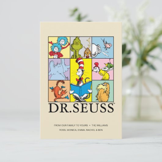 Carte Dr Seuss | Graphique Histoires (Debout devant)