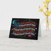 Carte Dr. Seuss | Graphisme Drapeau Américain Poisson Ro (Fleur jaune)