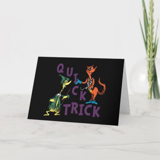 Carte Dr. Seuss | Graphisme Halloween « Tour de passe-pa (Devant)