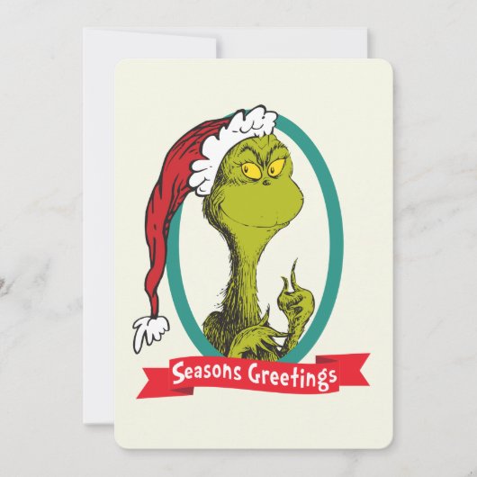 Carte Dr Seuss | Grinch (Devant)