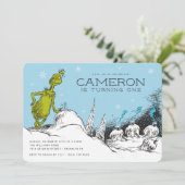 Carte Dr. Seuss | Grinch Anniversaire d'hiver (Debout devant)