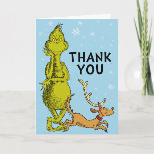 Carte Dr. Seuss   Grinch Hiver Anniversaire Merci