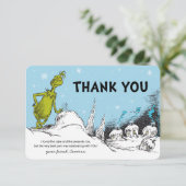 Carte Dr Seuss | Grinch hiver Merci d'anniversaire (Debout devant)