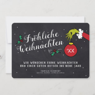 Carte Dr. Seuss Grinch - Joyeux Noël Photo