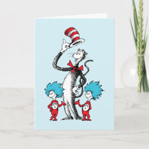 Carte Dr. Seuss   Le Chat dans le Chapeau, Chose Un et C