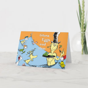 Carte Dr. Seuss Les Œufs verts au jambon Scène de l'eau