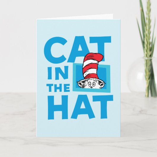 Carte Dr. Seuss | Logo du Chat dans le Chapeau (Devant)