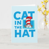 Carte Dr. Seuss | Logo du Chat dans le Chapeau (Fleur jaune)