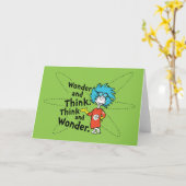 Carte Dr Seuss | Merveilleuse et réfléchis. Pensez et ét (Fleur jaune)