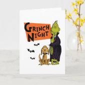 Carte Dr. Seuss | Nuit d'Halloween Grinch Graphique (Fleur jaune)