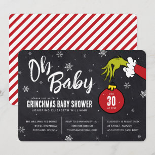 Carte Dr Seuss   Oh Baby Grinch Baby shower