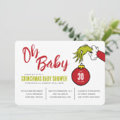 Carte Dr Seuss | Oh Baby Grinch Baby shower (Debout devant)