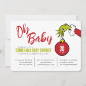 Carte Dr Seuss | Oh Baby Grinch Baby shower (Devant)