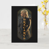 Carte "Dracarys" Daenerys Targaryen Graphic (Fleur jaune)