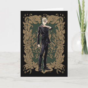 Carte Draco Malfoy anime cadre orné