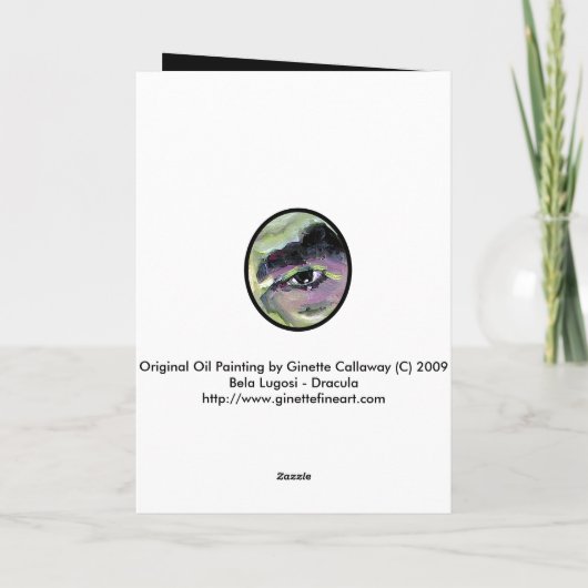 Carte DRACULA Card Ginette (Dos)