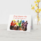 Carte Drag Queens sont fabuleux ! (Fleur jaune)