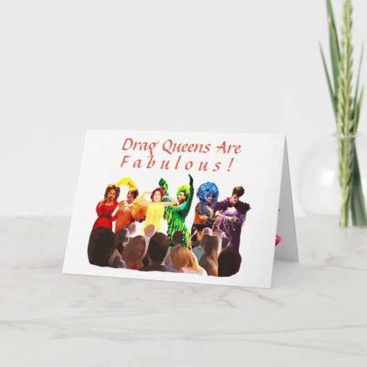 Carte Drag Queens sont fabuleux ! (Devant)