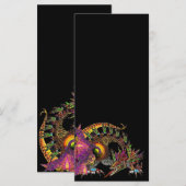 CARTE DRAGO / DRAGON D'OR IMAGINAIRE EN PURPLE ET NOIR (Devant / Derrière)