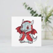 Carte Dragon albinos en rouge (Debout devant)