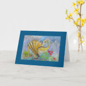 Carte - dragon ambre (Fleur jaune)