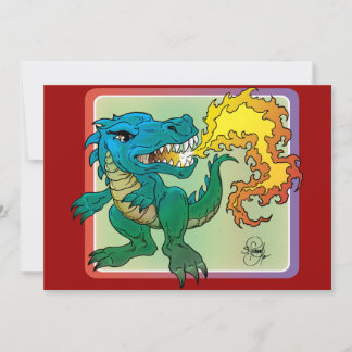 Carte Dragon Art inspiré par Little t par Scott Rosema