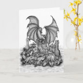 Carte Dragon avec Zombie (Fleur jaune)