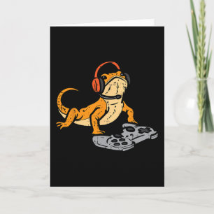 Carte Dragon Barbu Vidéo Jeux Drôle Gamer Animal Hommes