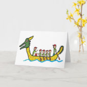 Carte Dragon Boat Racing (Fleur jaune)