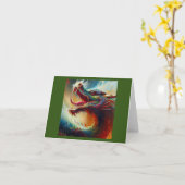 Carte Dragon chinois (32) (Fleur jaune)