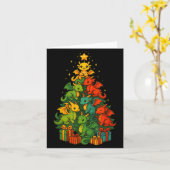 Carte Dragon Christmas Tree Funny Dragon Xmas (Fleur jaune)