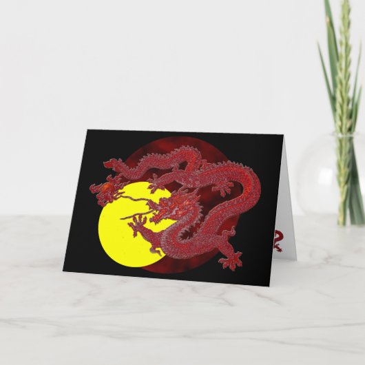 Carte Dragon de cire rouge (Devant)