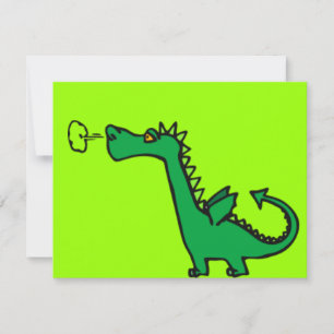 Carte Dragon de dessin vert