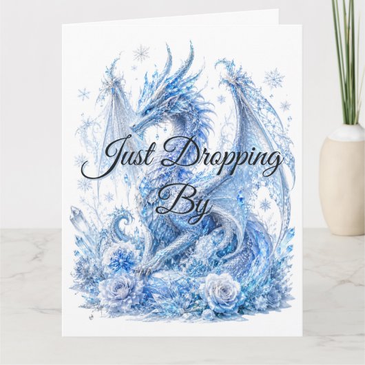 Carte Dragon de glace majestueux (Devant)