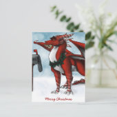 Carte Dragon de Noël (Debout devant)
